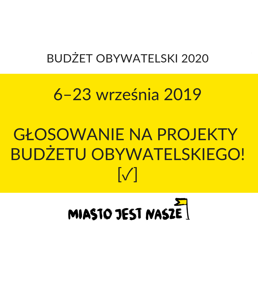 Głosuj na projekty w budżecie obywatelskim!