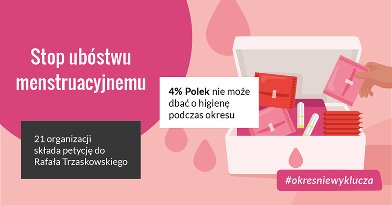 Skończmy z ubóstwem menstruacyjnym w Warszawie! 