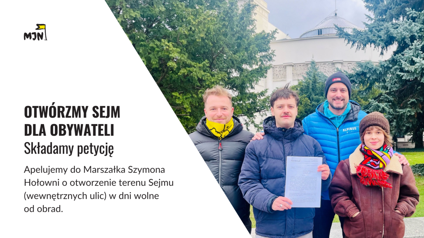 Otwórzmy Sejm dla obywateli. Złożyliśmy petycję